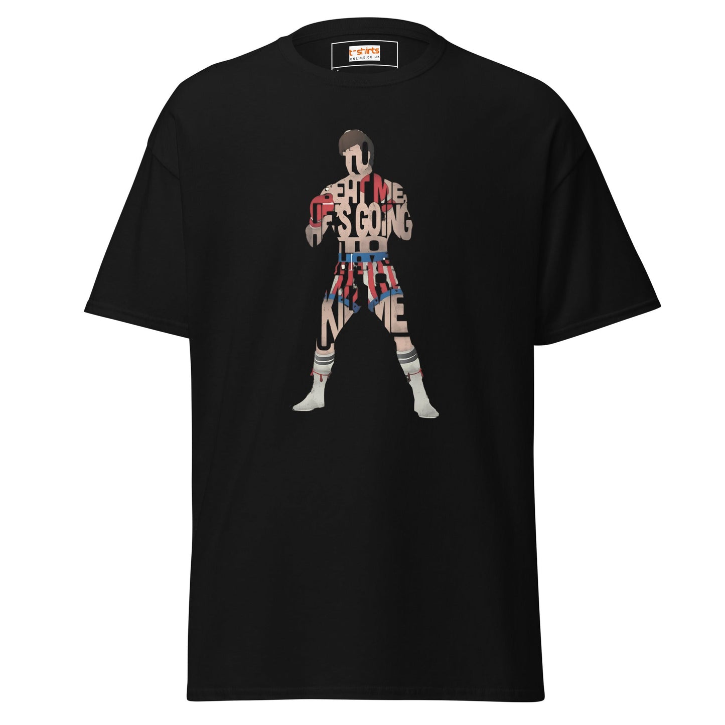 Premium Boxing T‑Shirt Bold Fighter Silhouette Graphic Tee for Men