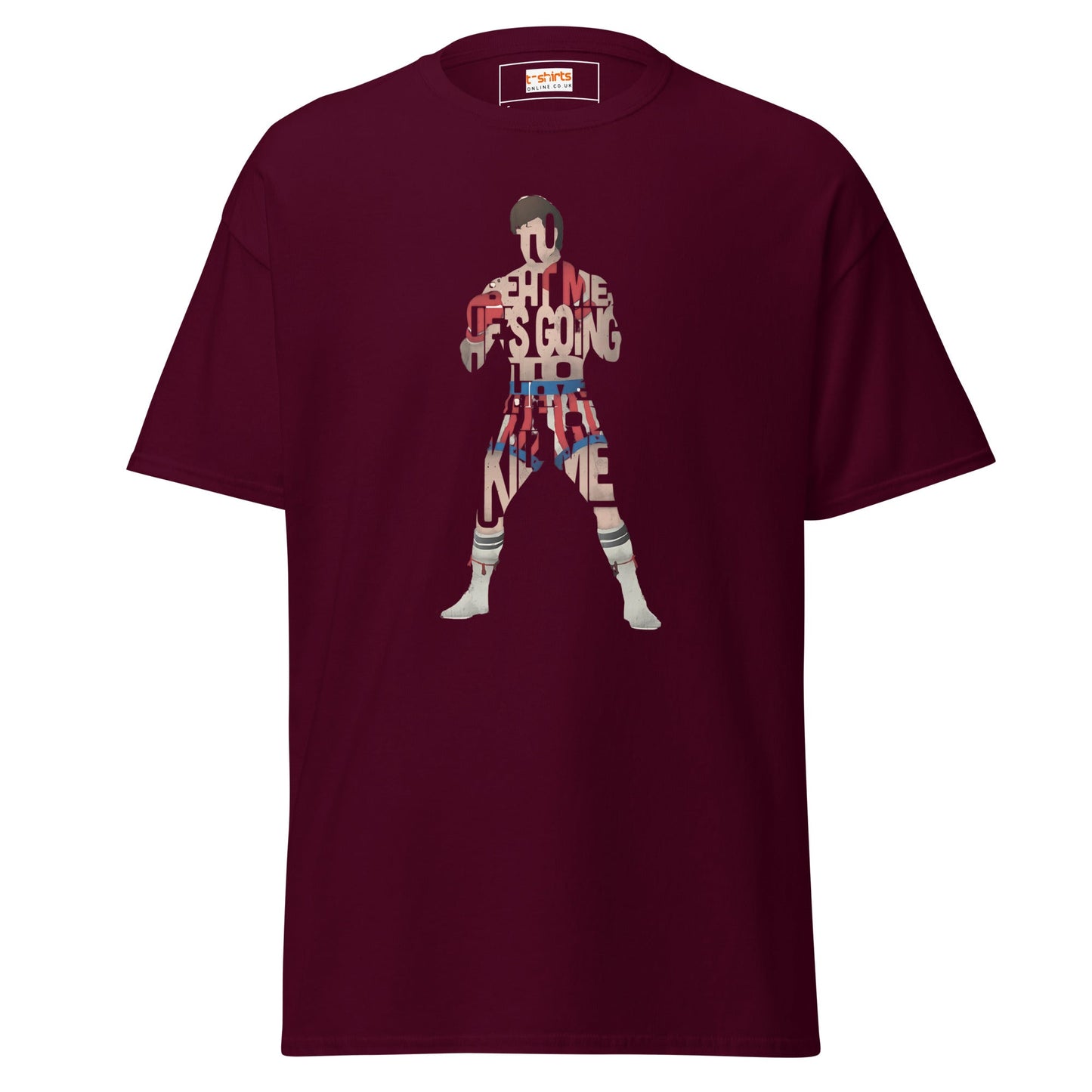 Premium Boxing T‑Shirt Bold Fighter Silhouette Graphic Tee for Men