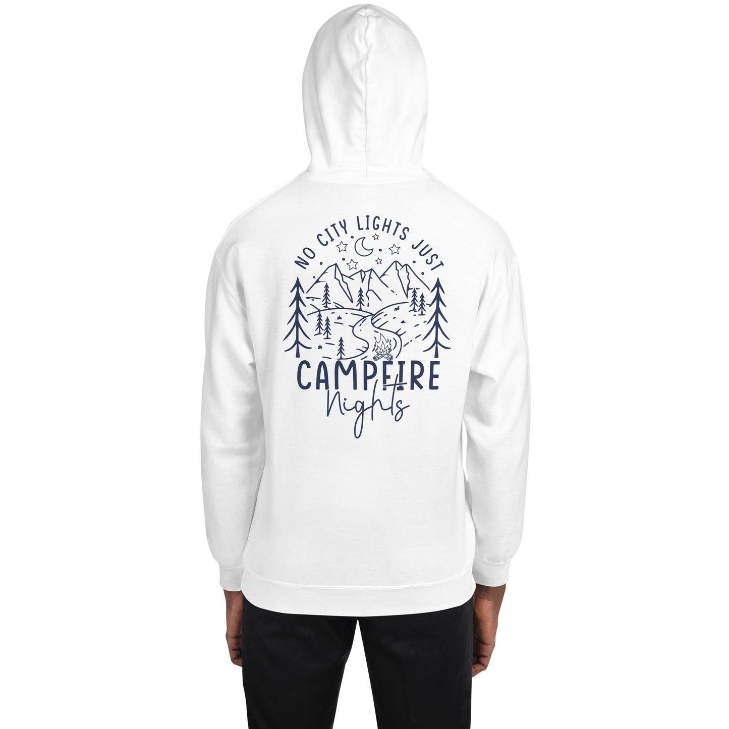 Campfire Nights Hoodie – Cozy Outdoor Camping Graphic Sweatshirt