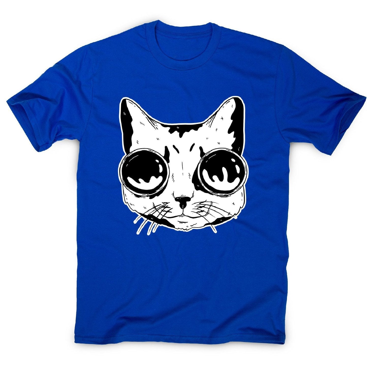 Cat with goggles - men's funny premium t-shirt