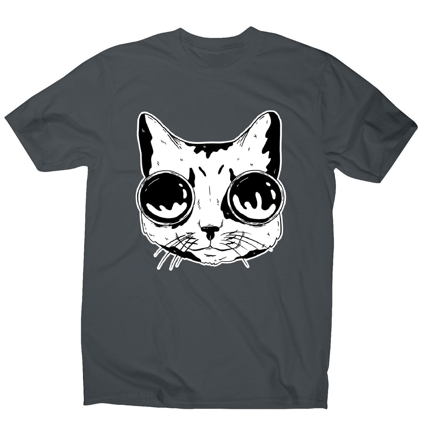 Cat with goggles - men's funny premium t-shirt