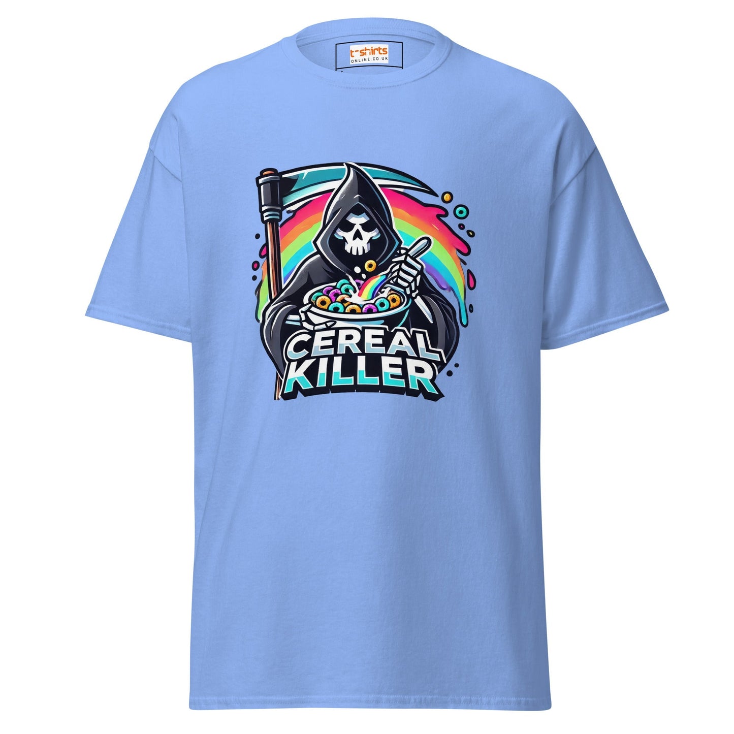 Cereal Killer Graphic Tee Dark Humor Breakfast Parody T‑Shirt