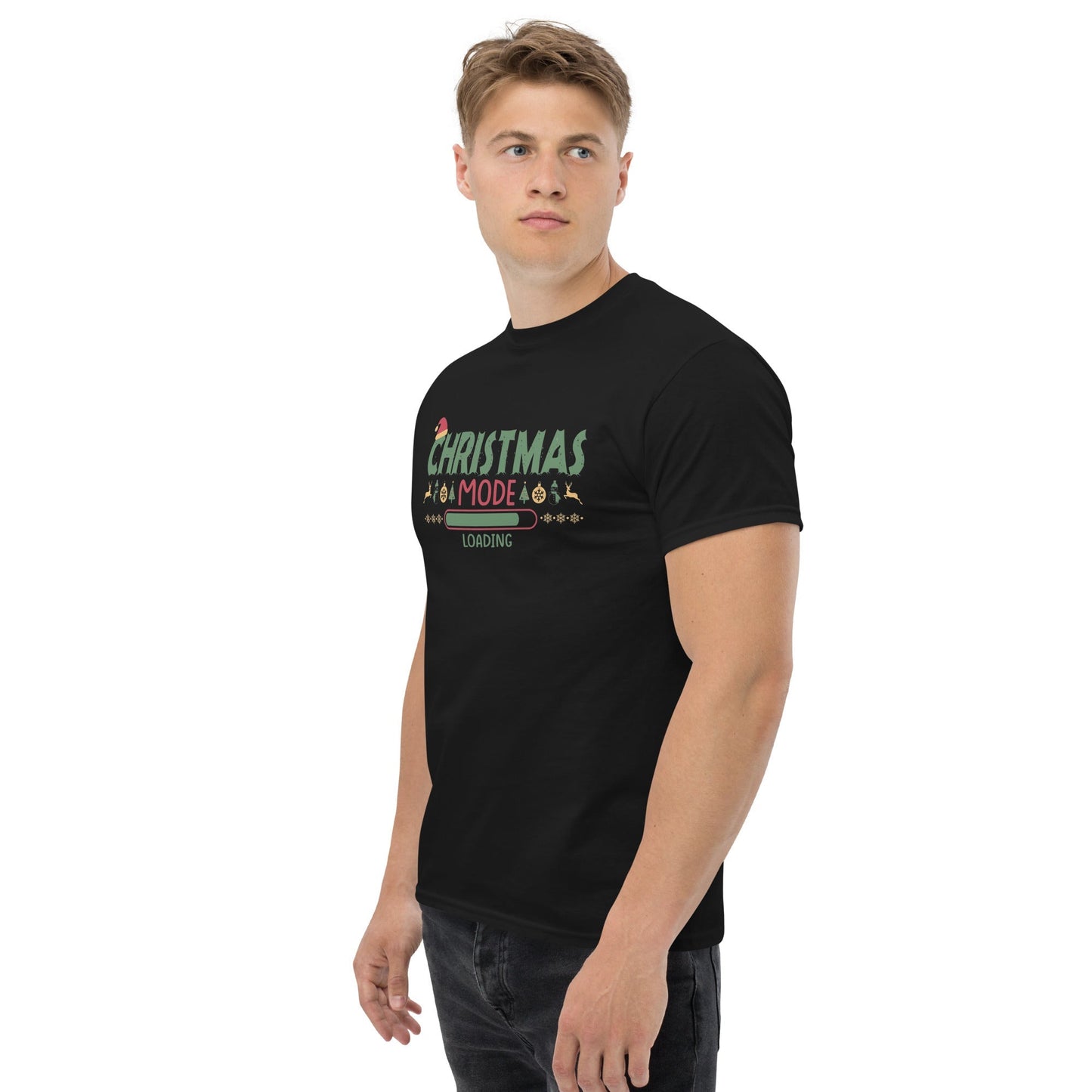Christmas Mode T‑Shirt Funny Festive Graphic Tee Unisex Cotton