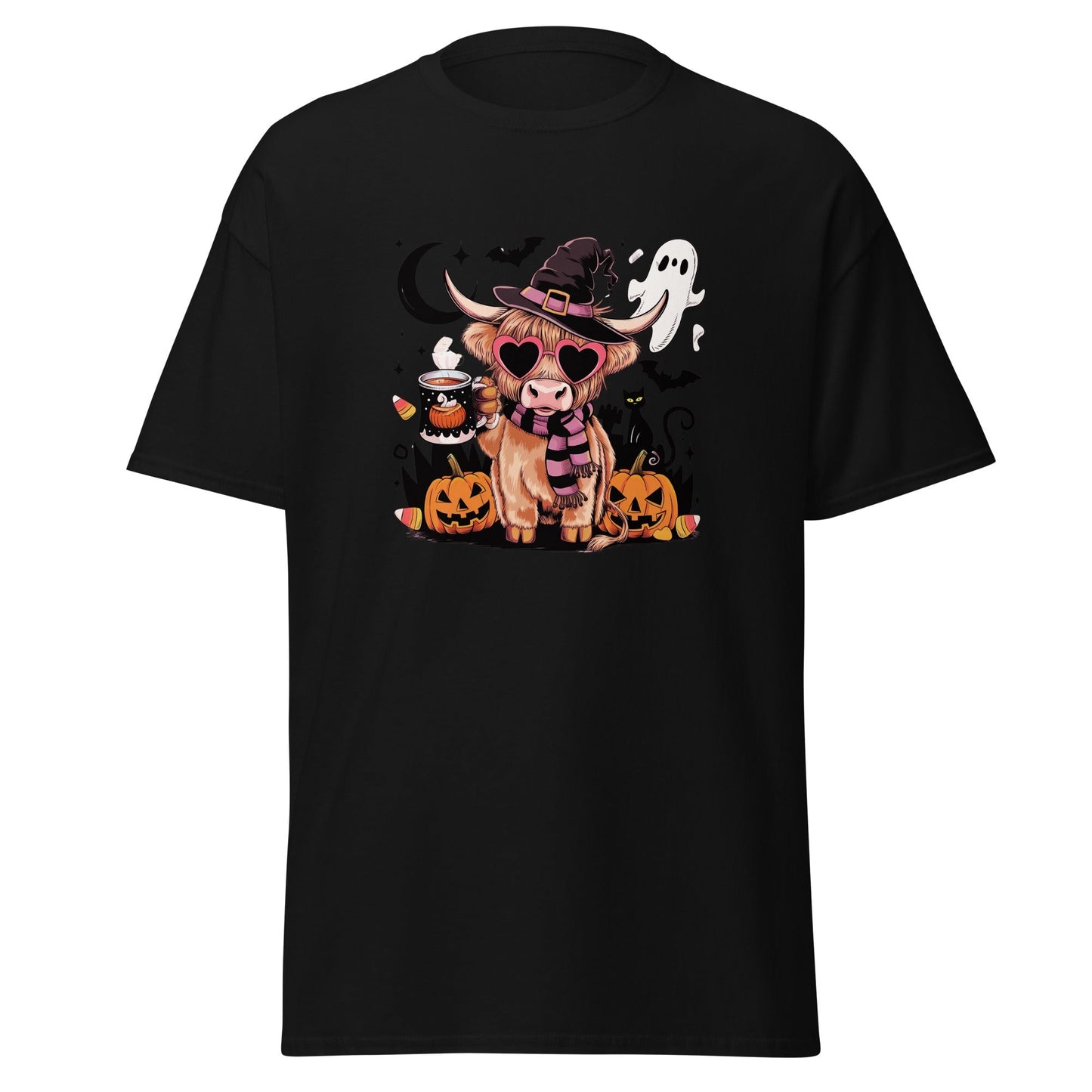 Cow Halloween T-Shirt – Cute Spooky Cow Graphic Tee
