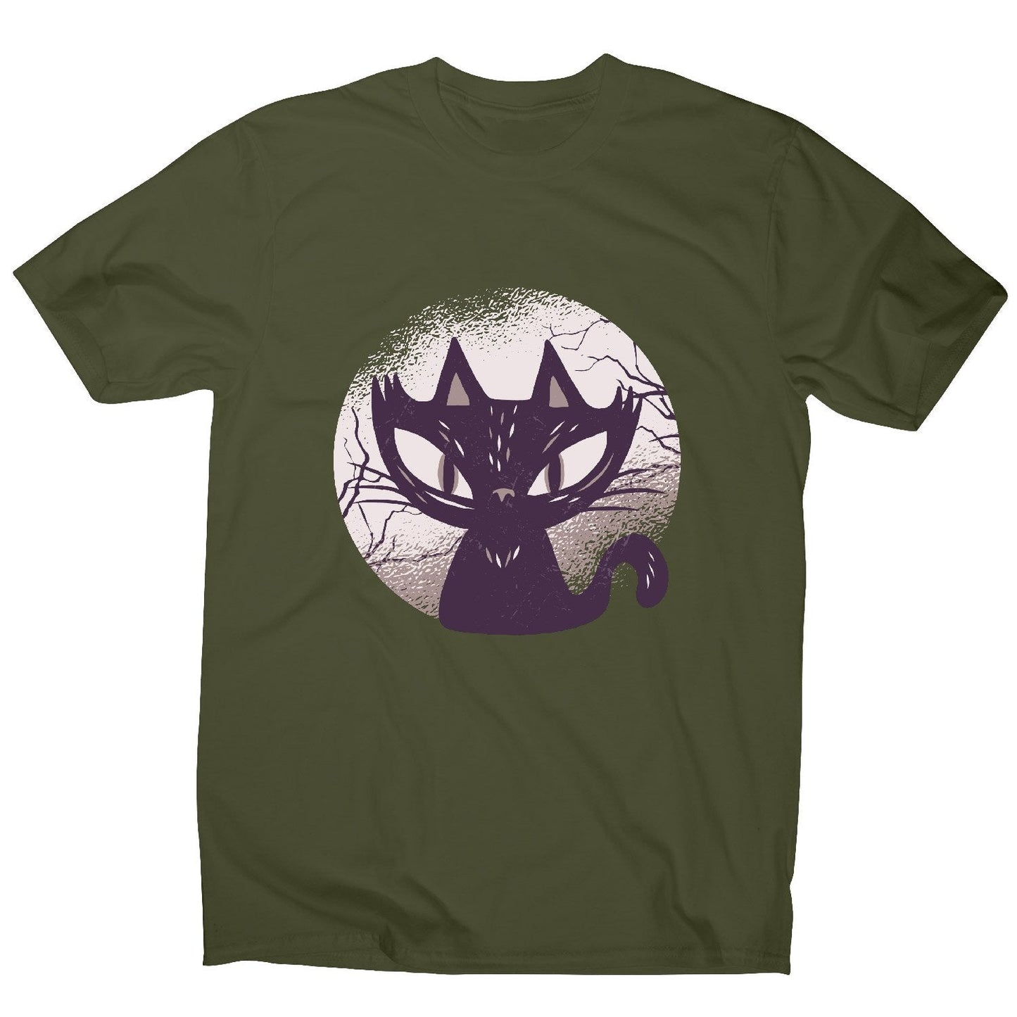 Dark cat - funny halloween men's t-shirt