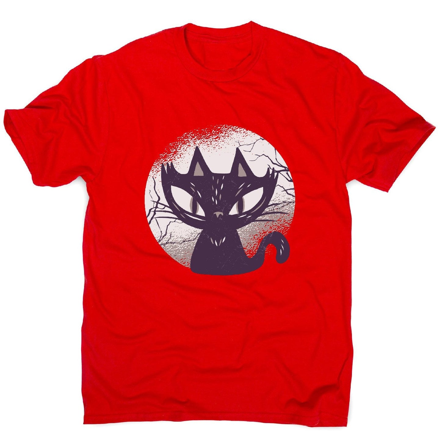Dark cat - funny halloween men's t-shirt