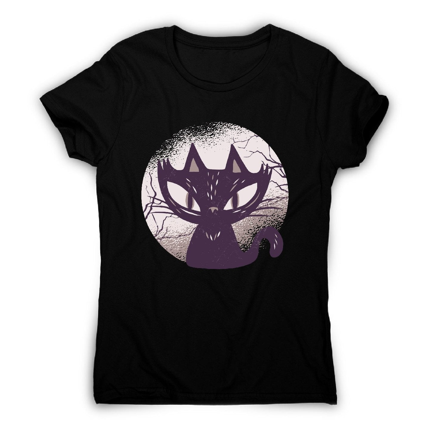 Dark cat - funny halloween women's t-shirt