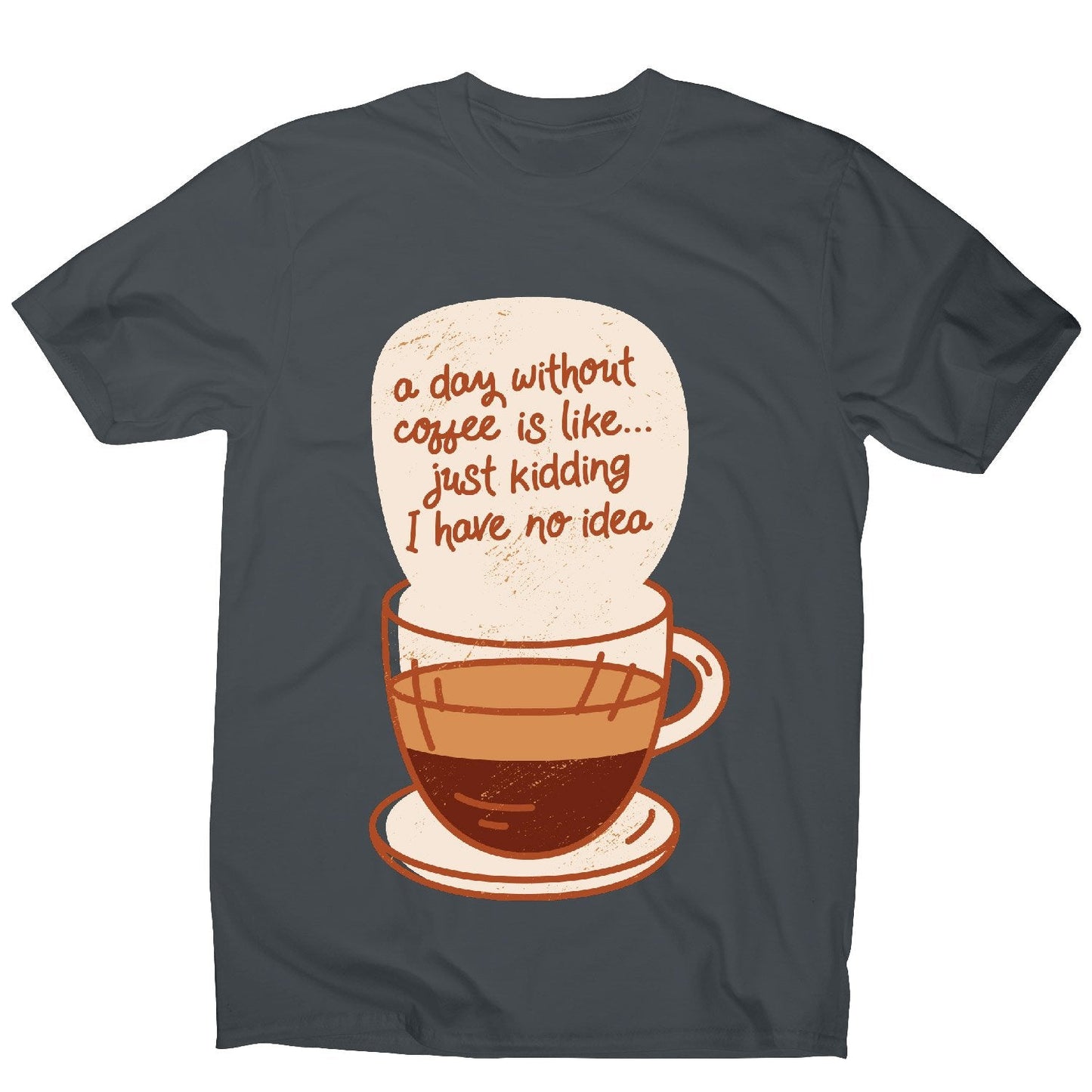 Day without coffee - men's funny premium t-shirt