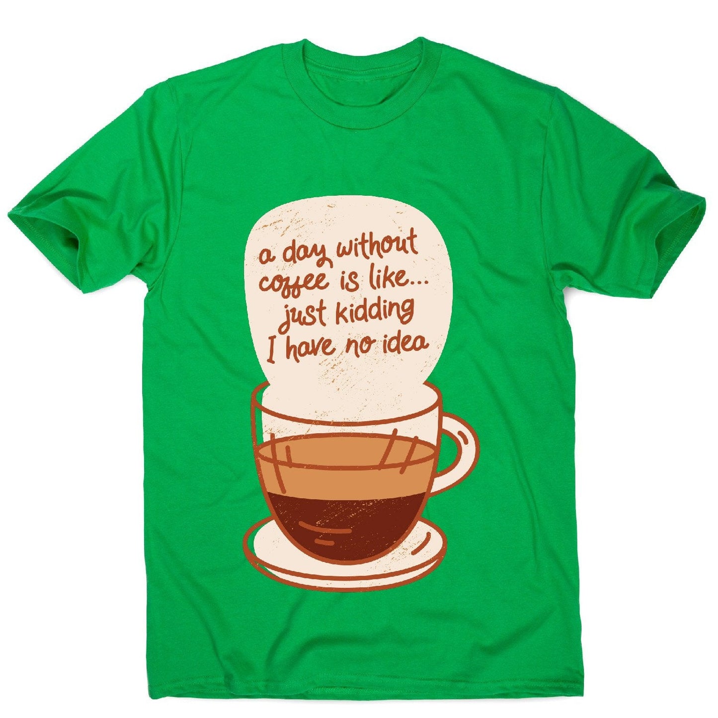Day without coffee - men's funny premium t-shirt