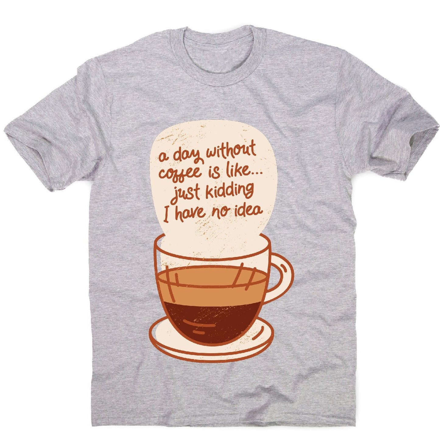 Day without coffee - men's funny premium t-shirt