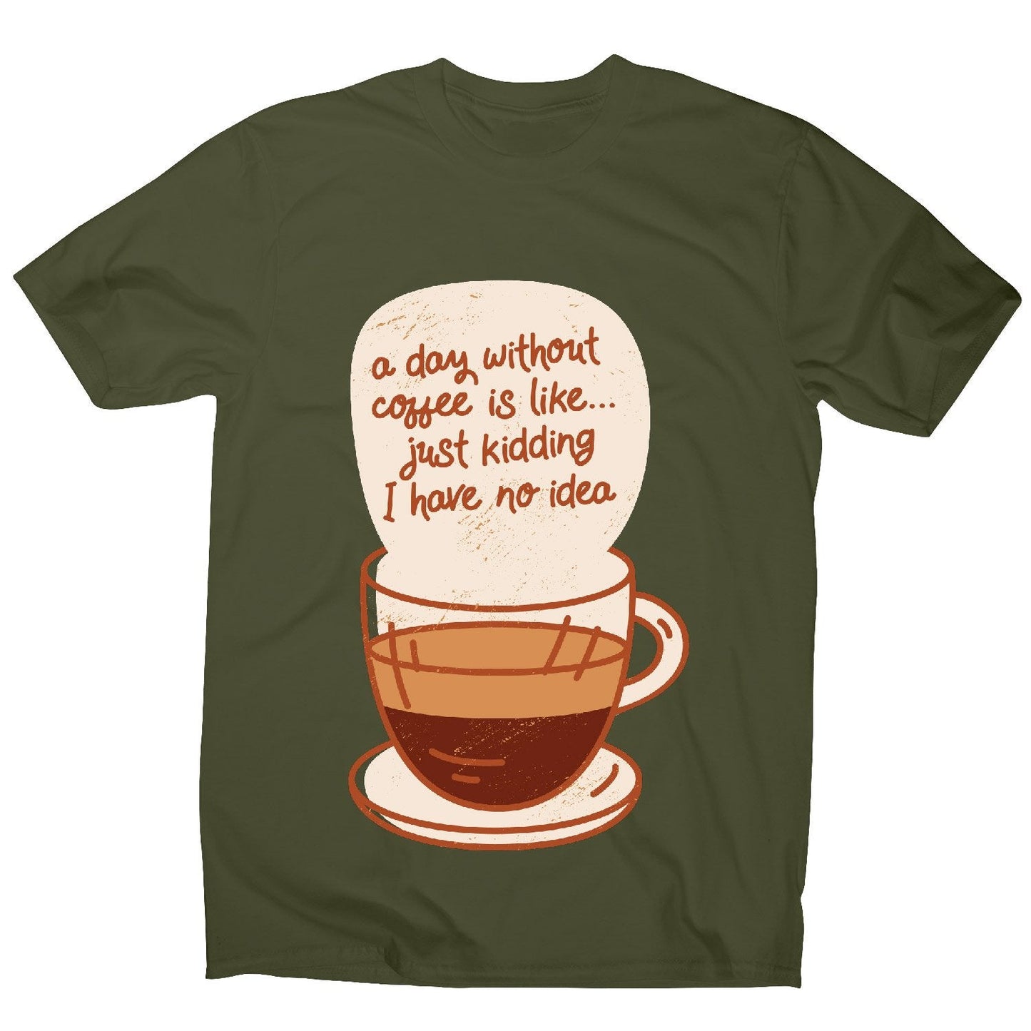Day without coffee - men's funny premium t-shirt