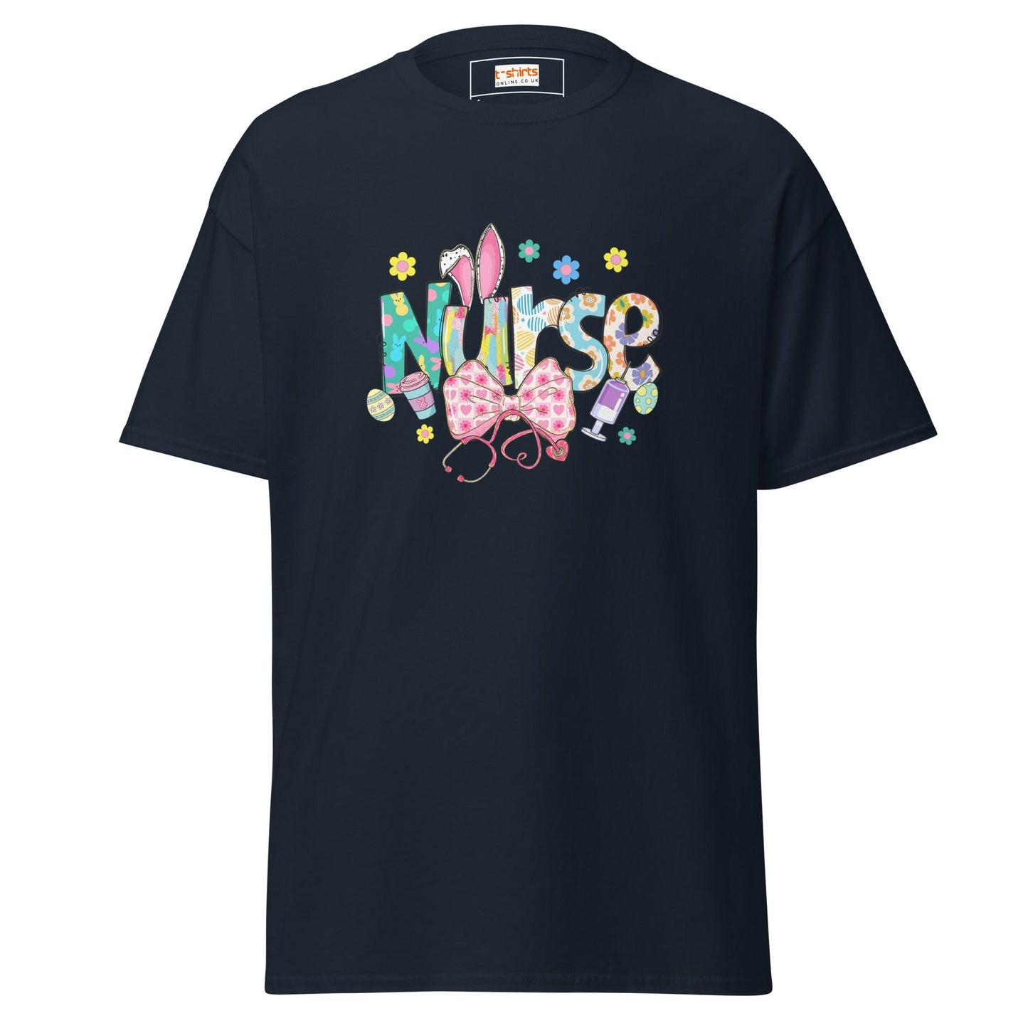Easter Nurse Graphic Tee – Soft Cotton Holiday Shirt for Nurses