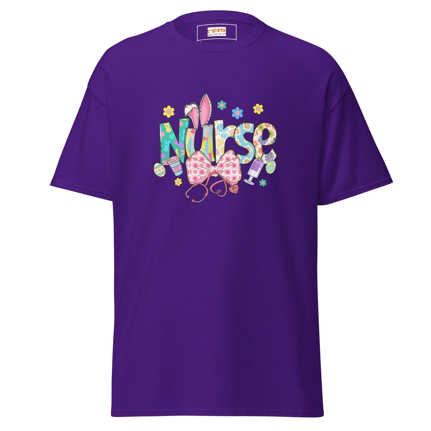 Easter Nurse Graphic Tee – Soft Cotton Holiday Shirt for Nurses