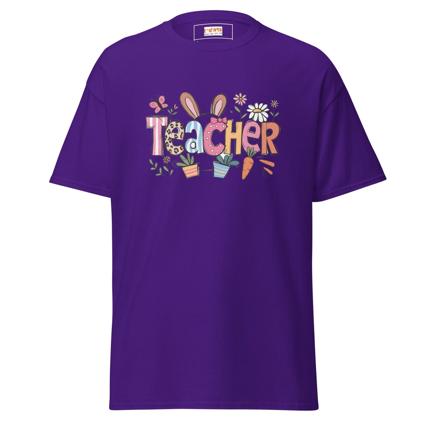 Easter Teacher Graphic T‑Shirt – Soft Cotton Spring Holiday Shirt for Teachers