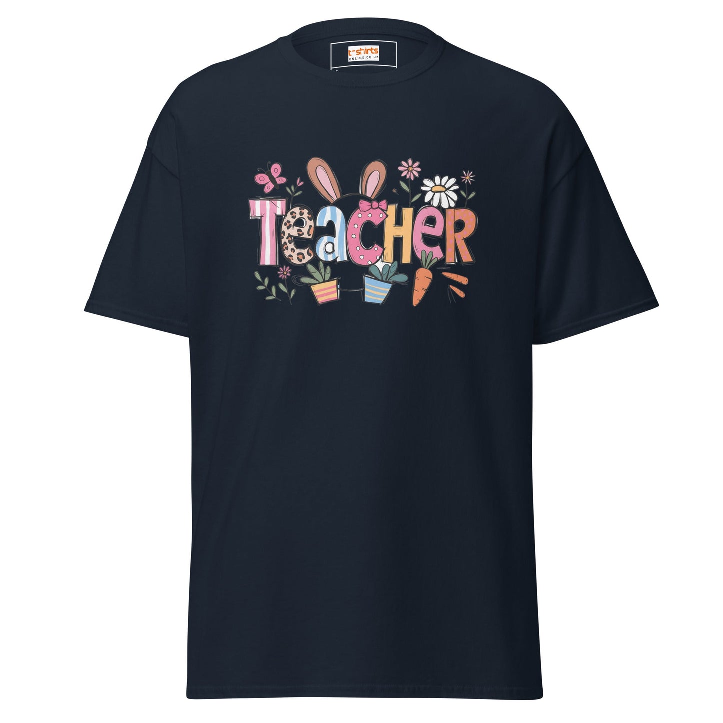 Easter Teacher Graphic T‑Shirt – Soft Cotton Spring Holiday Shirt for Teachers