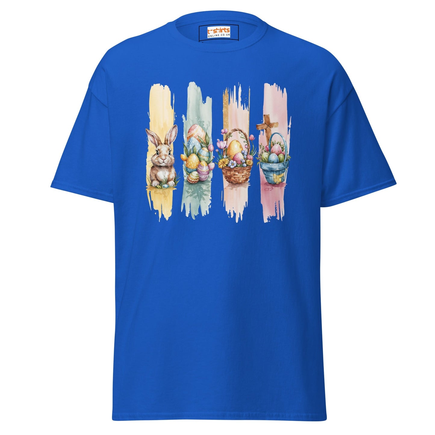 Easter Watercolour T‑Shirt – Soft Pastel Bunny & Floral Graphic Tee