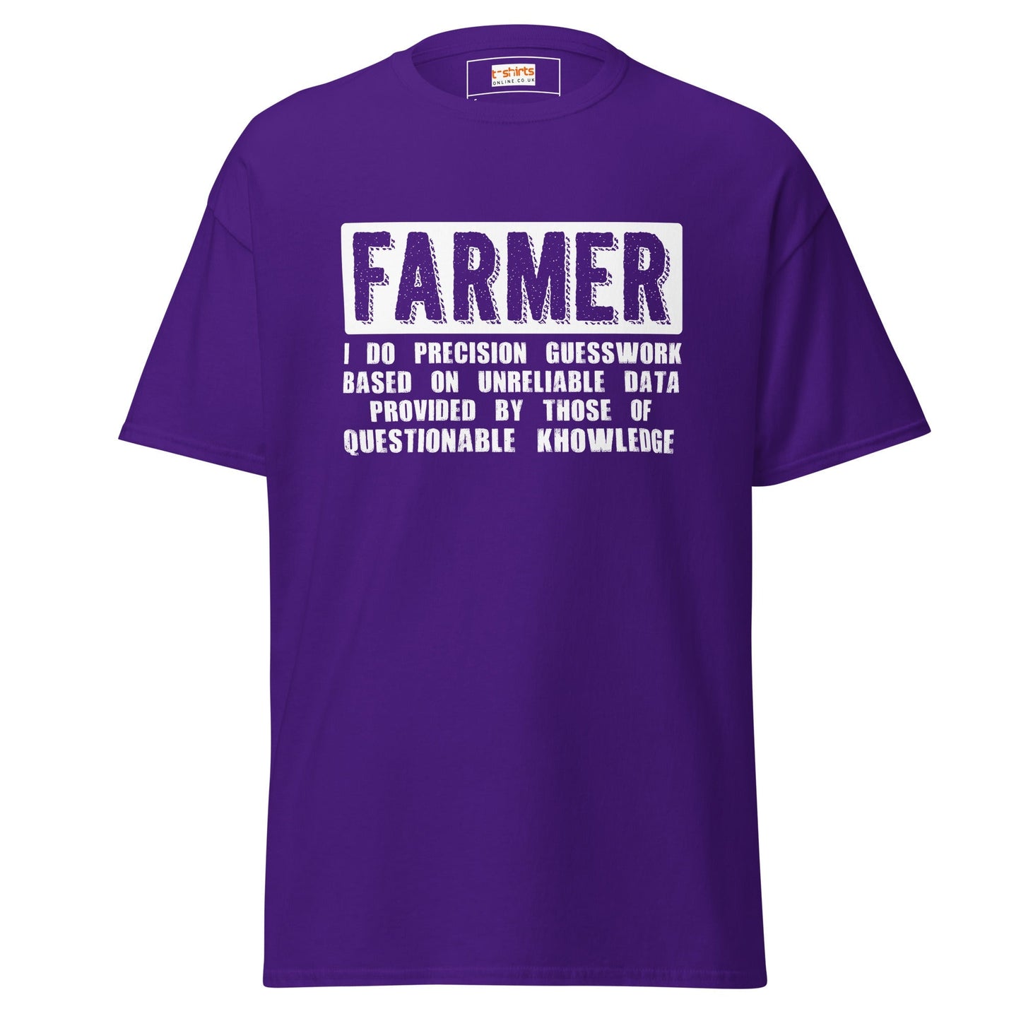 Farmer Guesswork T-Shirt – Funny Agriculture Logic Graphic Tee