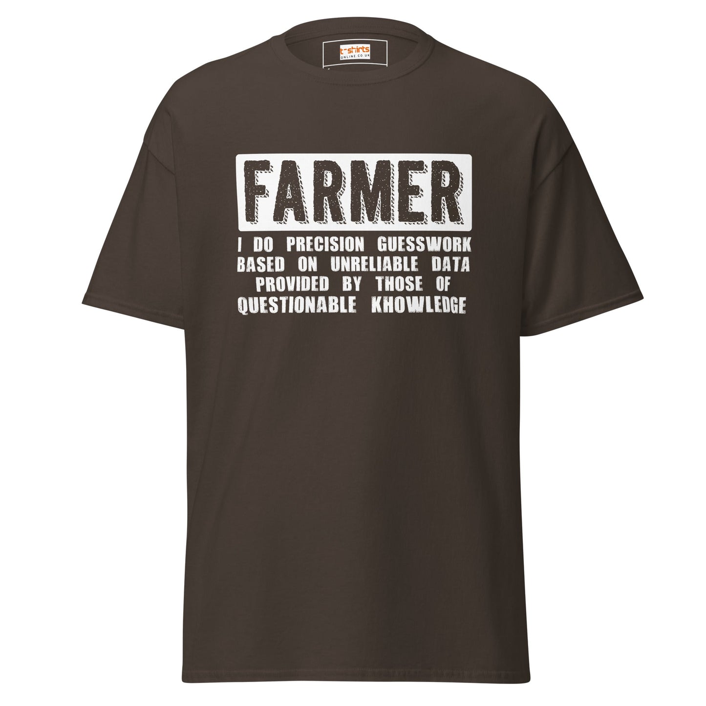 Farmer Guesswork T-Shirt – Funny Agriculture Logic Graphic Tee