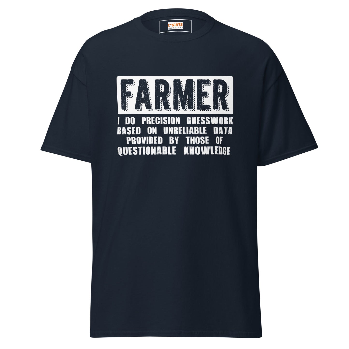 Farmer Guesswork T-Shirt – Funny Agriculture Logic Graphic Tee