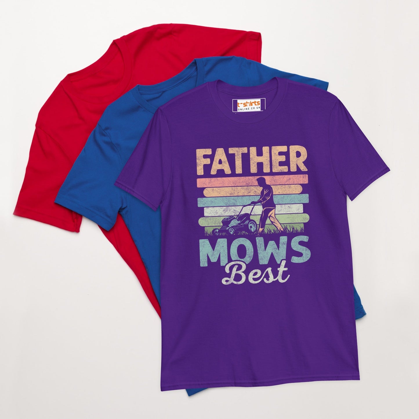 Father Mows Best Graphic T‑Shirt Perfect Gift for Dads Who Mow