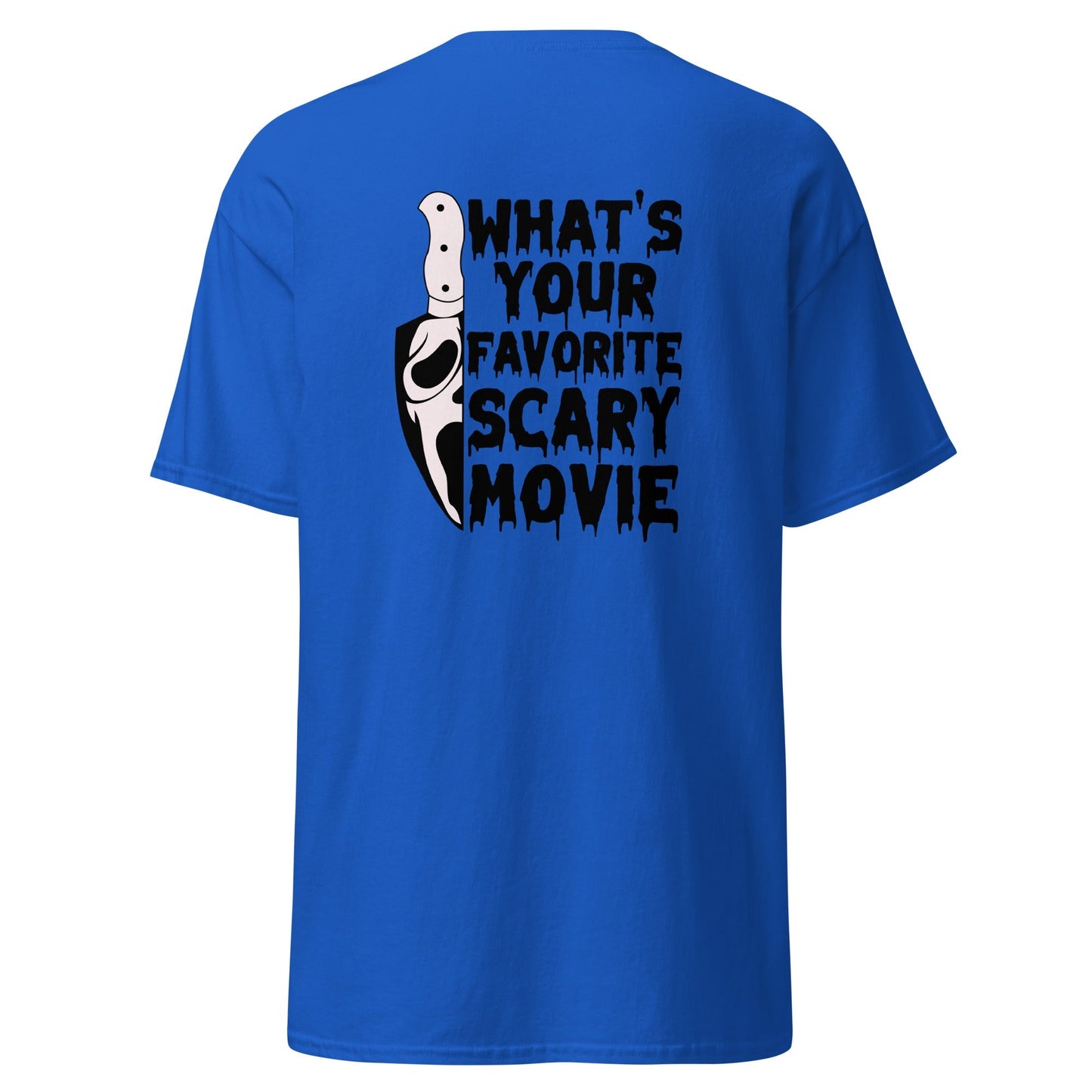 Favourite Horror Movie Graphic Tee – Casual Cotton Shirt for Spooky Season