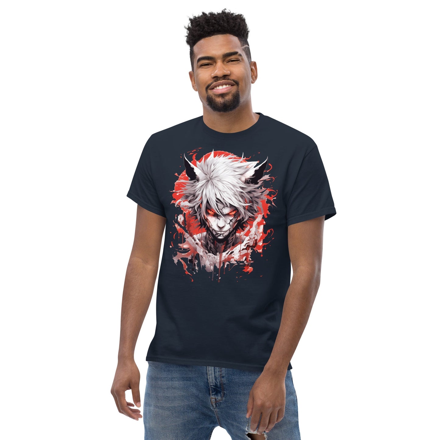Fierce Anime T‑Shirt – Bold Japanese Animation Graphic Tee