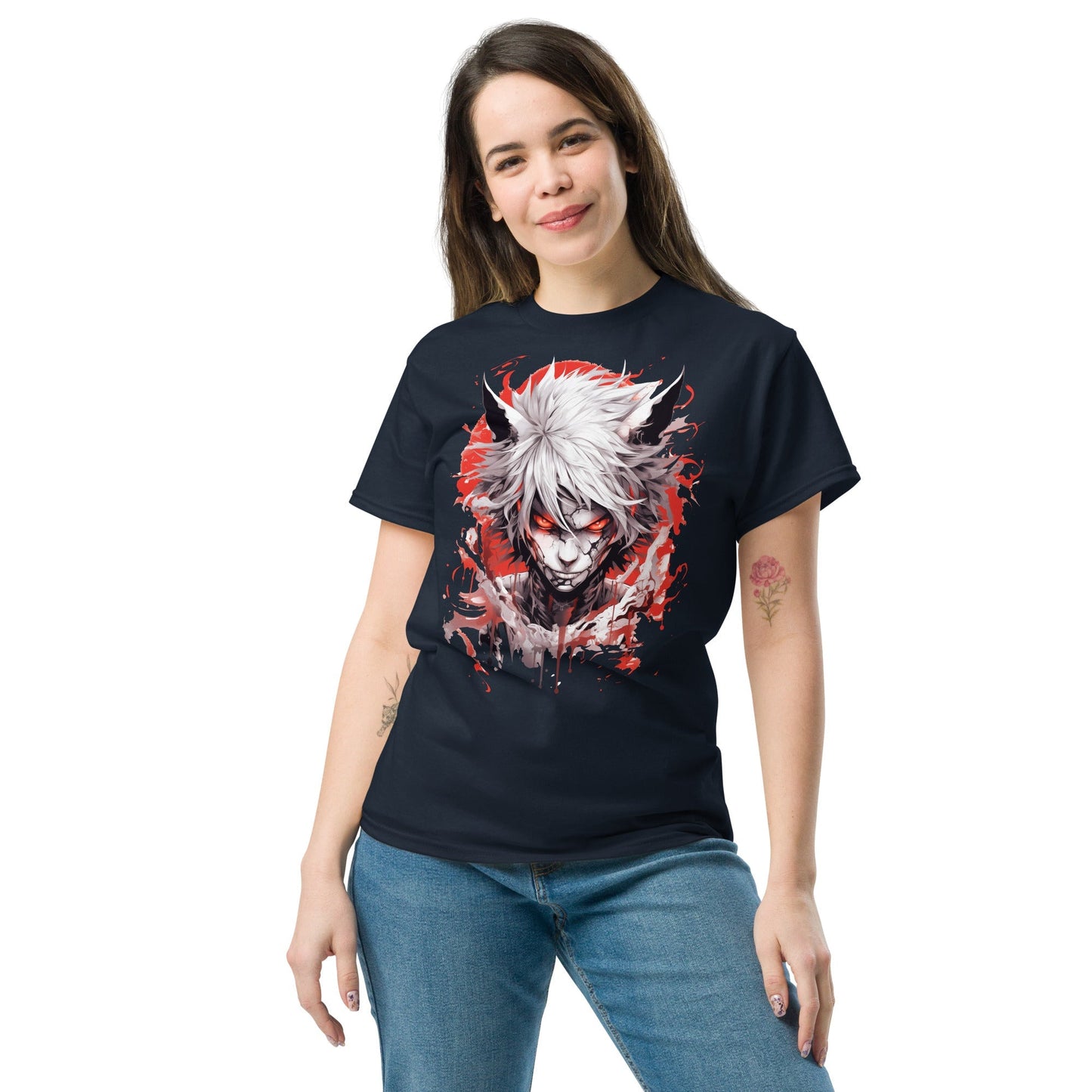 Fierce Anime T‑Shirt – Bold Japanese Animation Graphic Tee