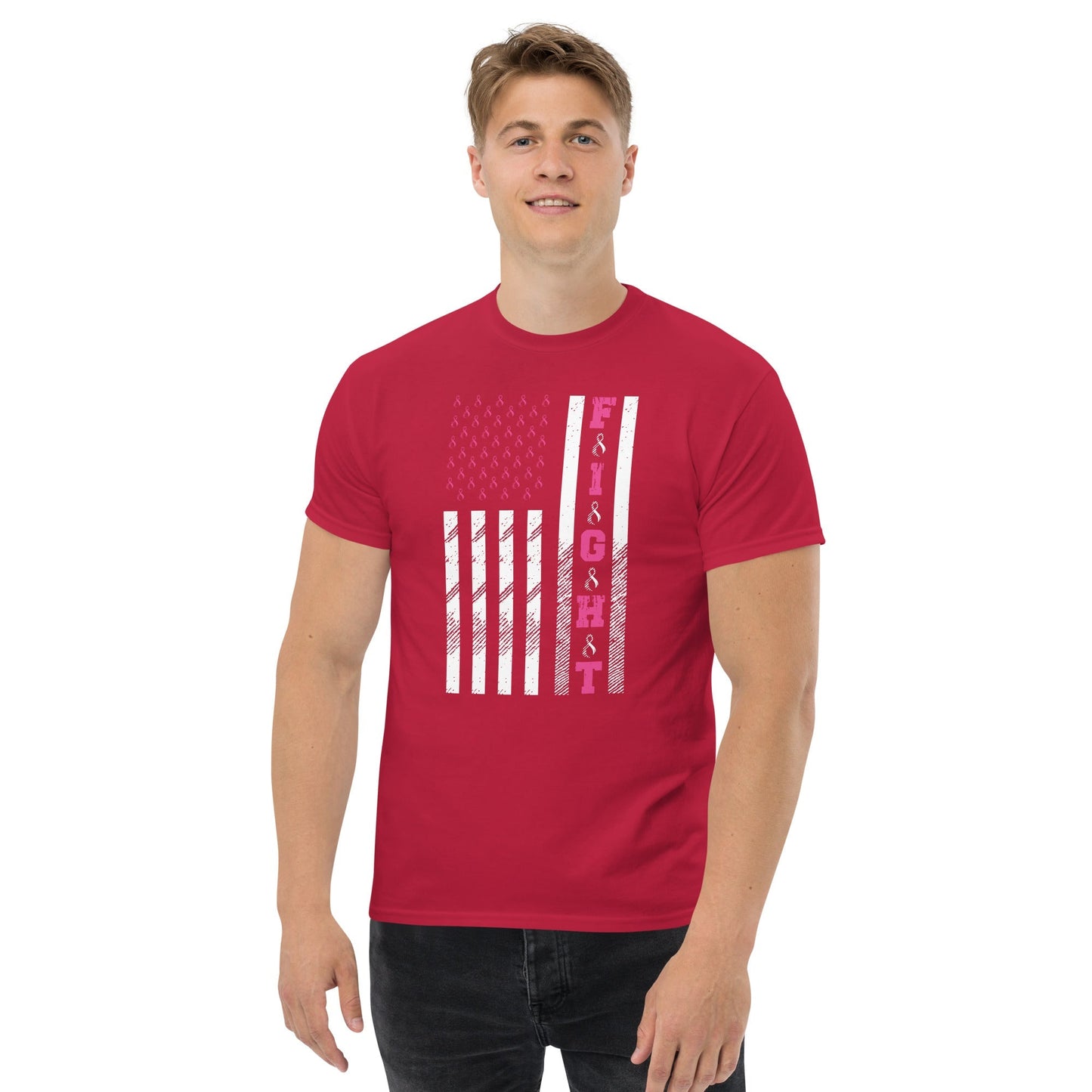 ight Cancer Graphic Tee Support Warrior Spirit Unisex Cotton T‑Shirt