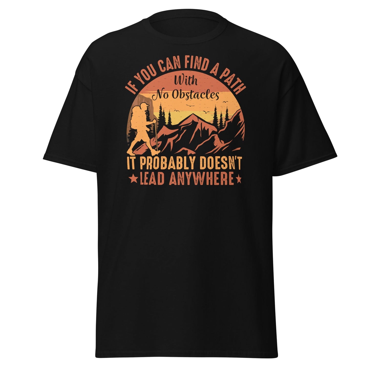 Find a Path Hiking T-Shirt – Inspirational Outdoor Graphic Cotton Tee