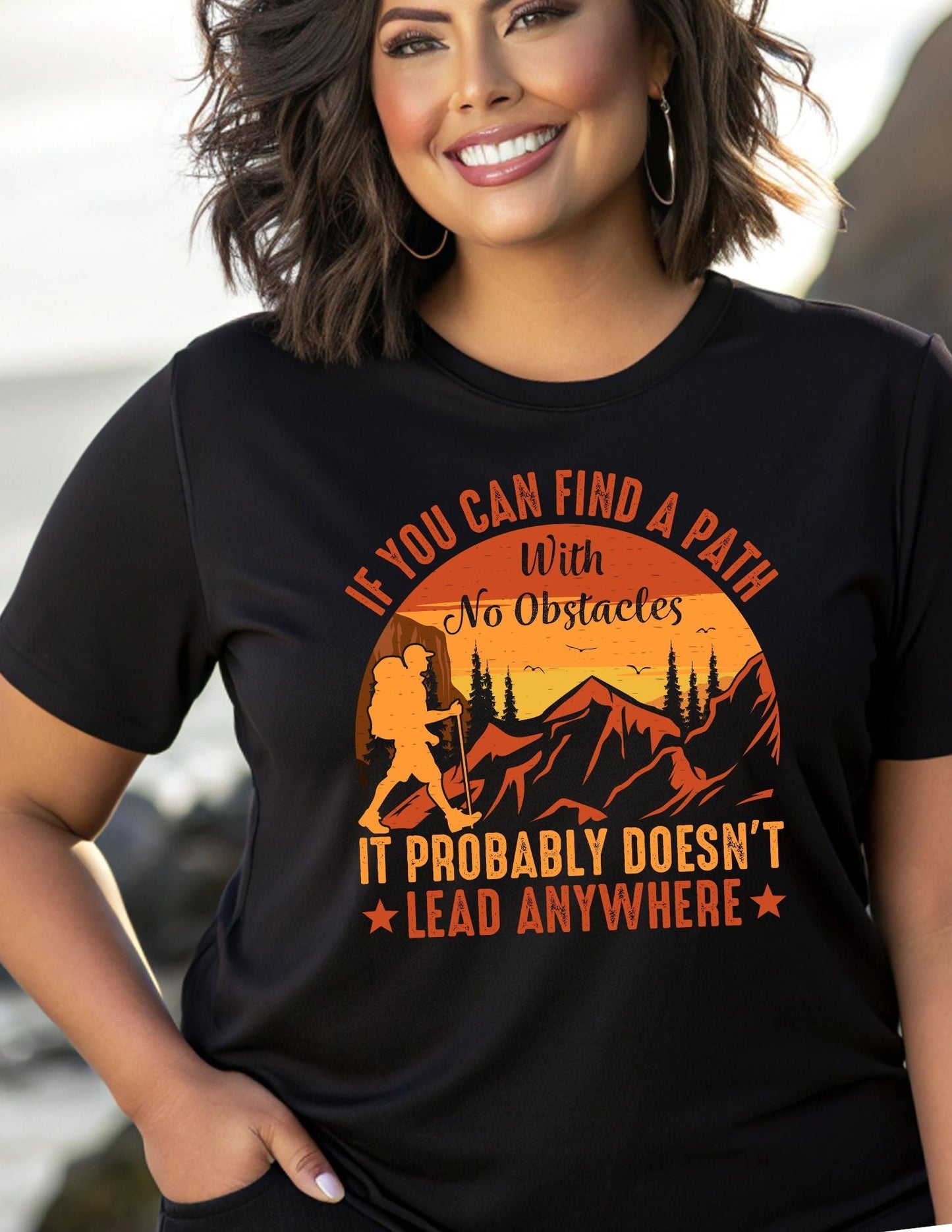 Find a Path Hiking T-Shirt – Inspirational Outdoor Graphic Cotton Tee