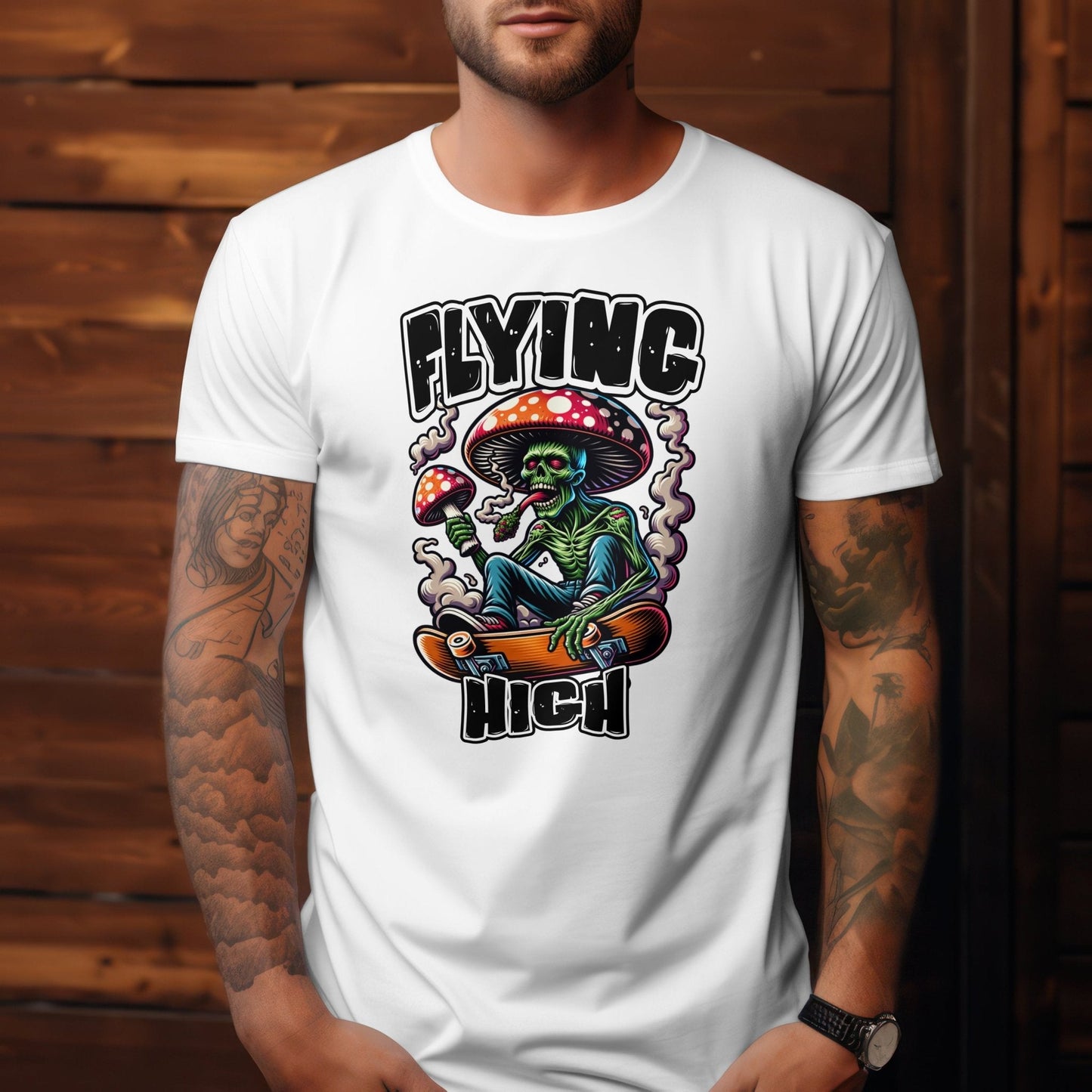 Flying High | Graphic Skateboard T-Shirt