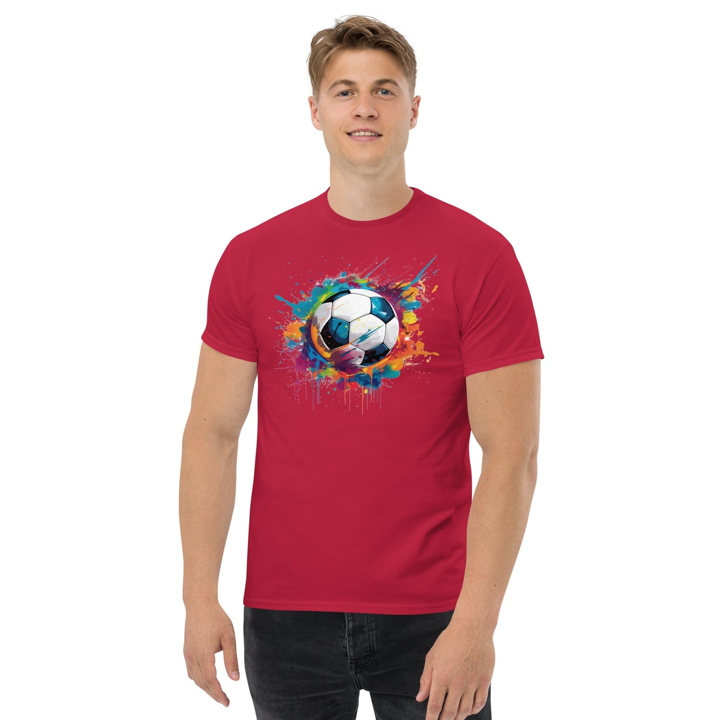 Football Soccer T‑Shirt Classic Sports Graphic Tee Unisex Cotton