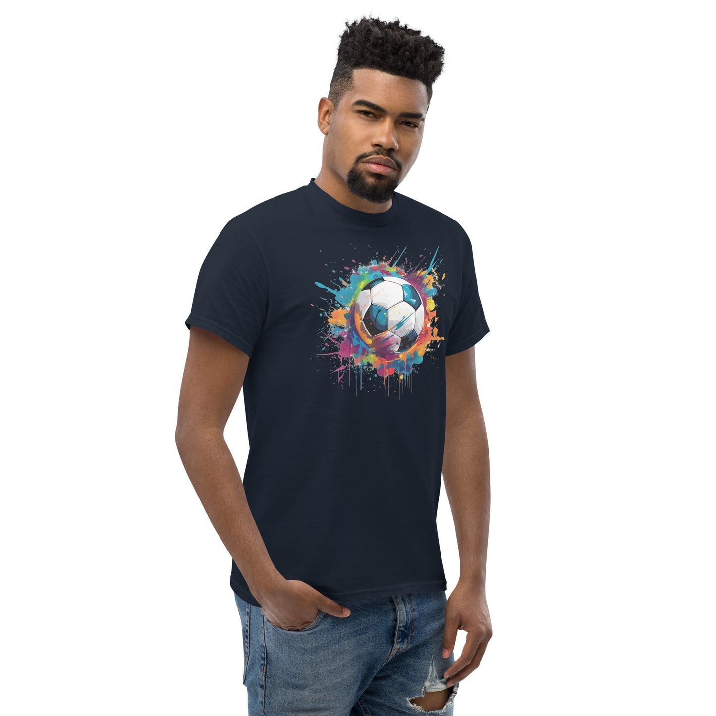 Football Soccer T‑Shirt Classic Sports Graphic Tee Unisex Cotton