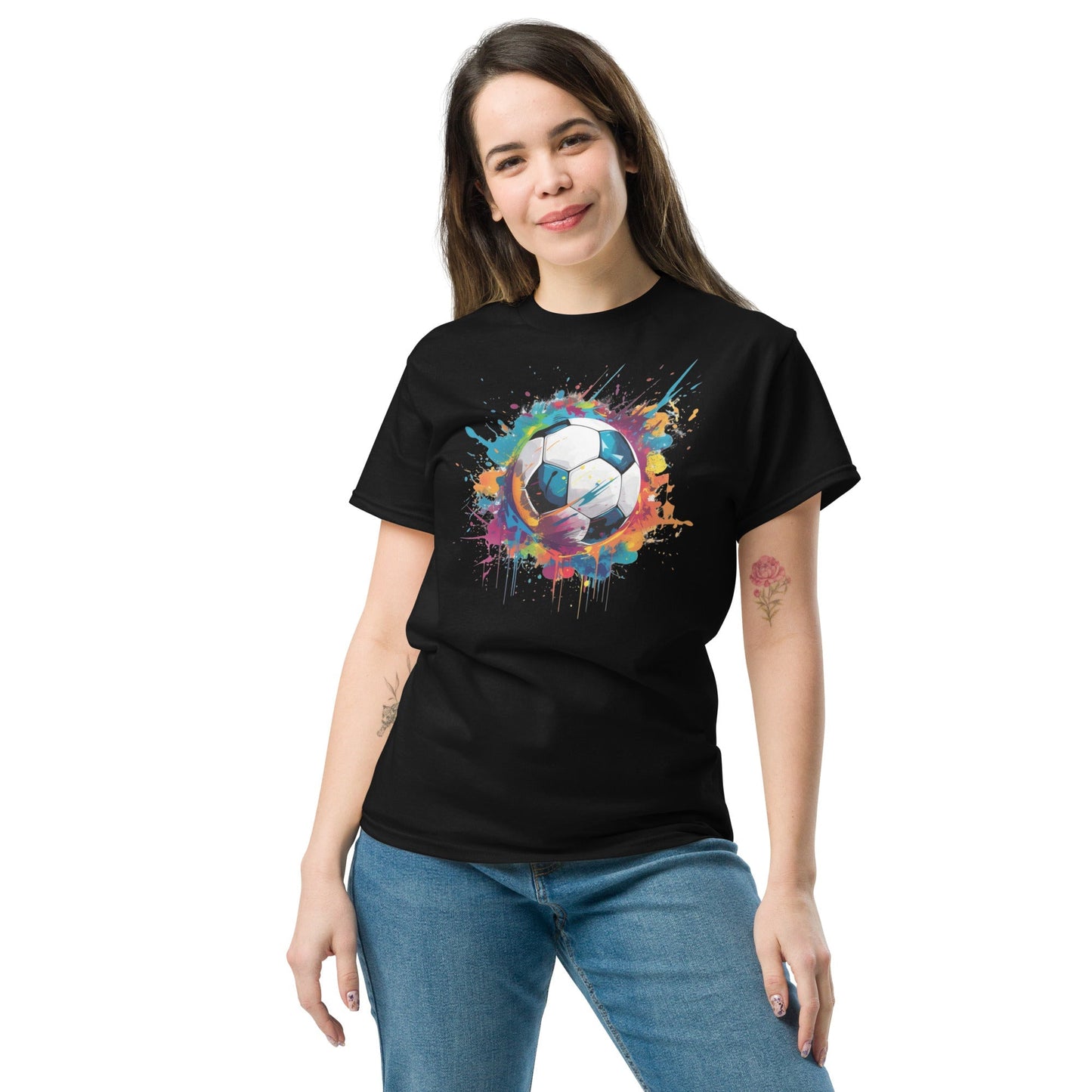 Football Soccer T‑Shirt Classic Sports Graphic Tee Unisex Cotton