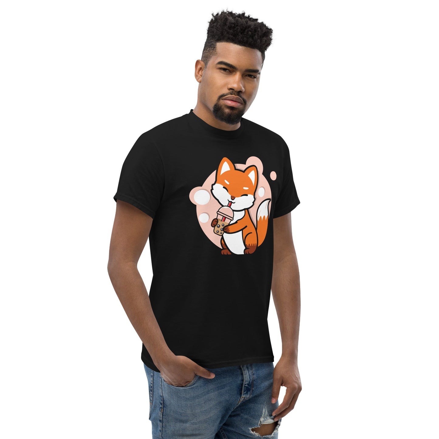 Fox Anime T‑Shirt Japanese Kitsune Inspired Graphic Tee Unisex Cotton