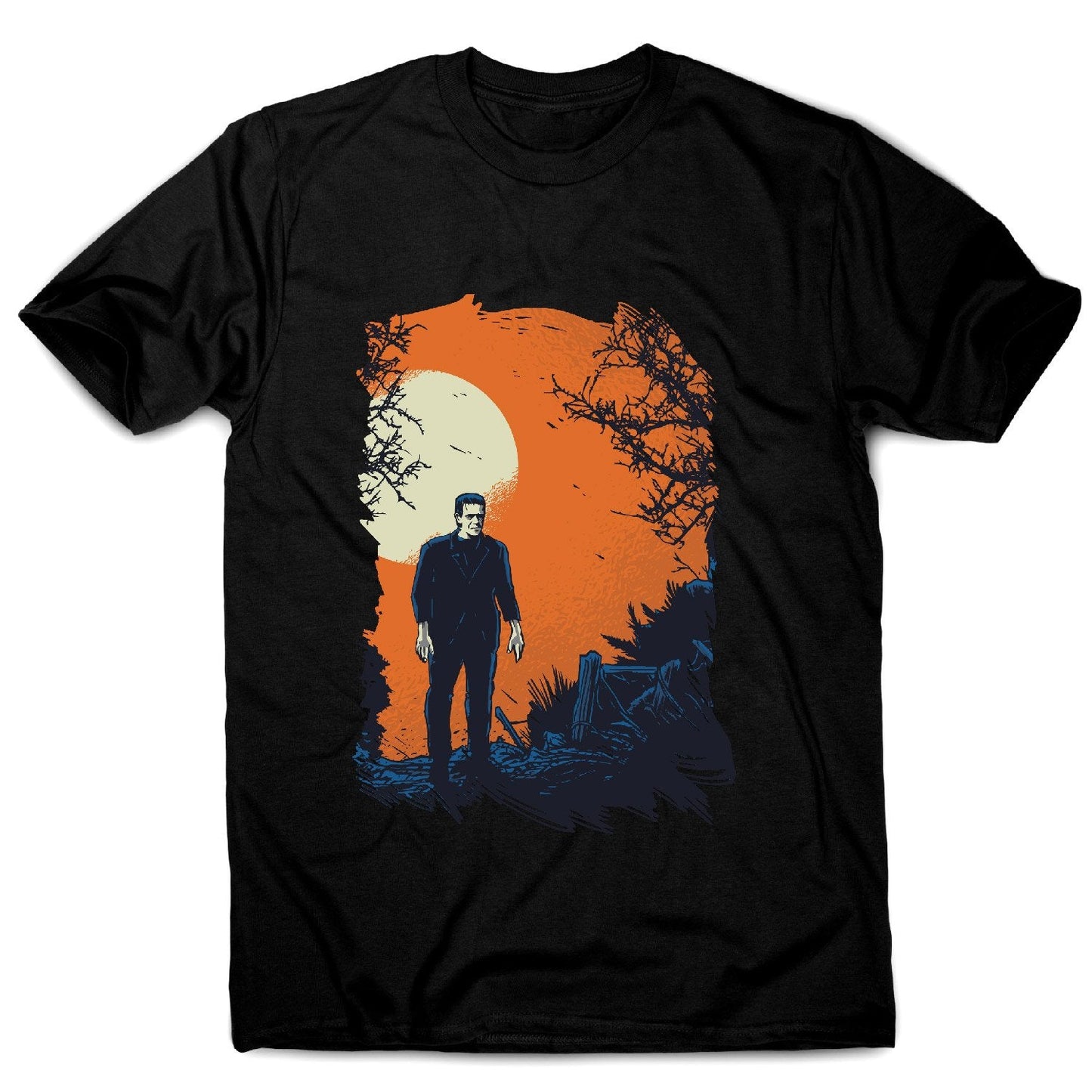 Frankenstein graphic - men's funny premium t-shirt