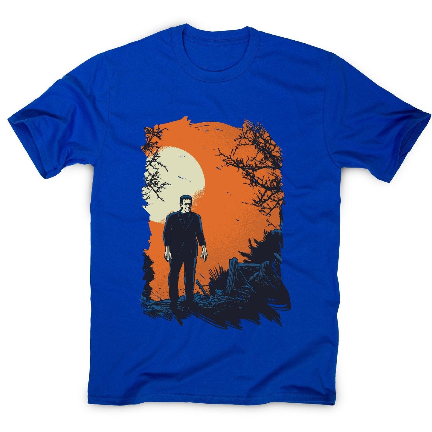 Frankenstein graphic - men's funny premium t-shirt