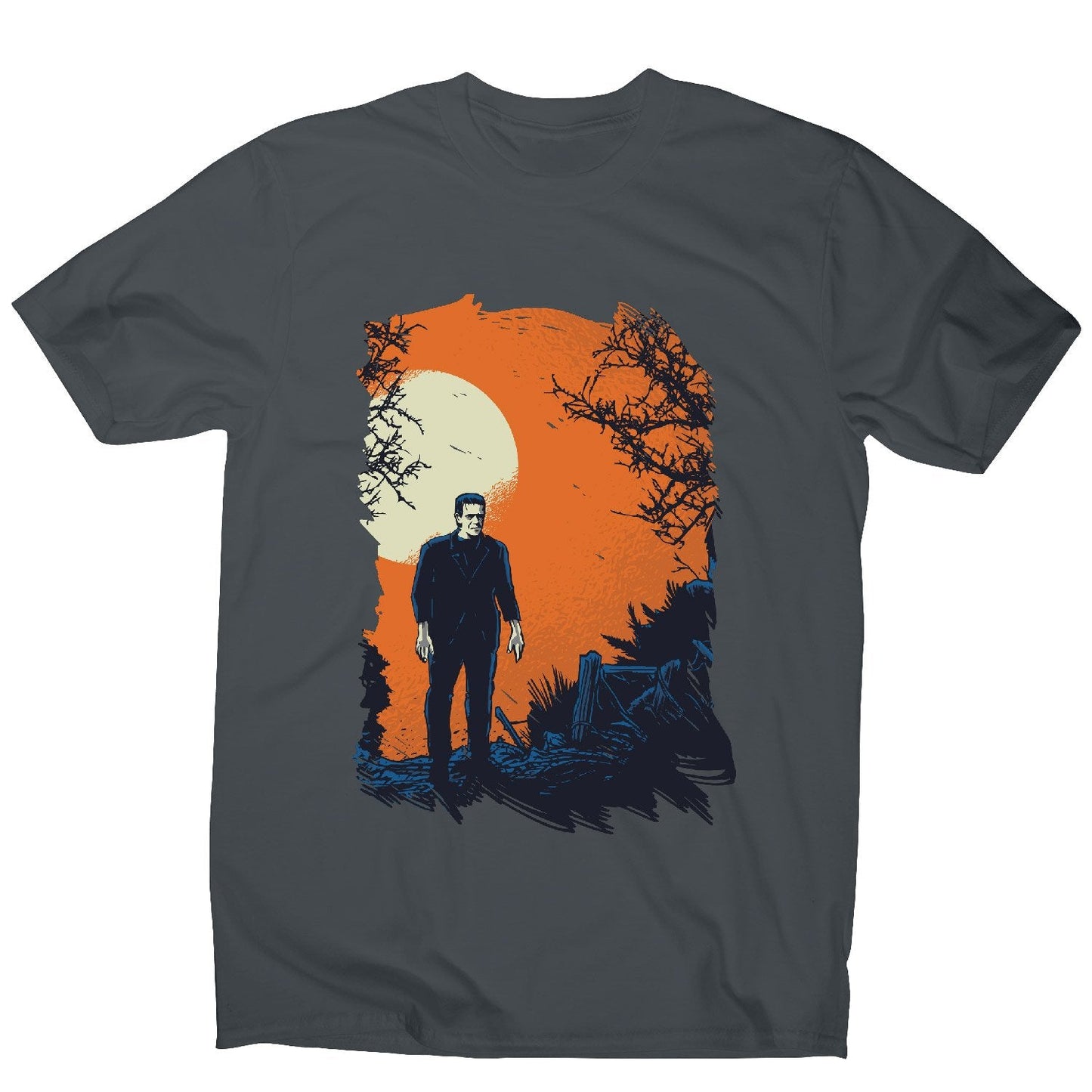 Frankenstein graphic - men's funny premium t-shirt