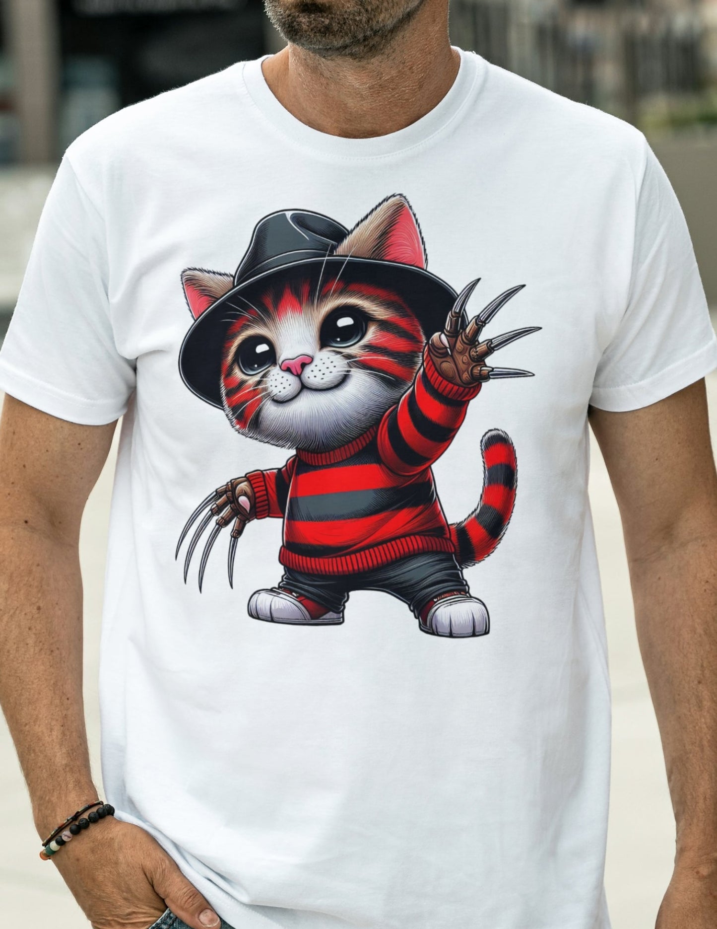 Freddie Cougar Cat T-Shirt – Funny Music & Cat Pun Graphic Tee