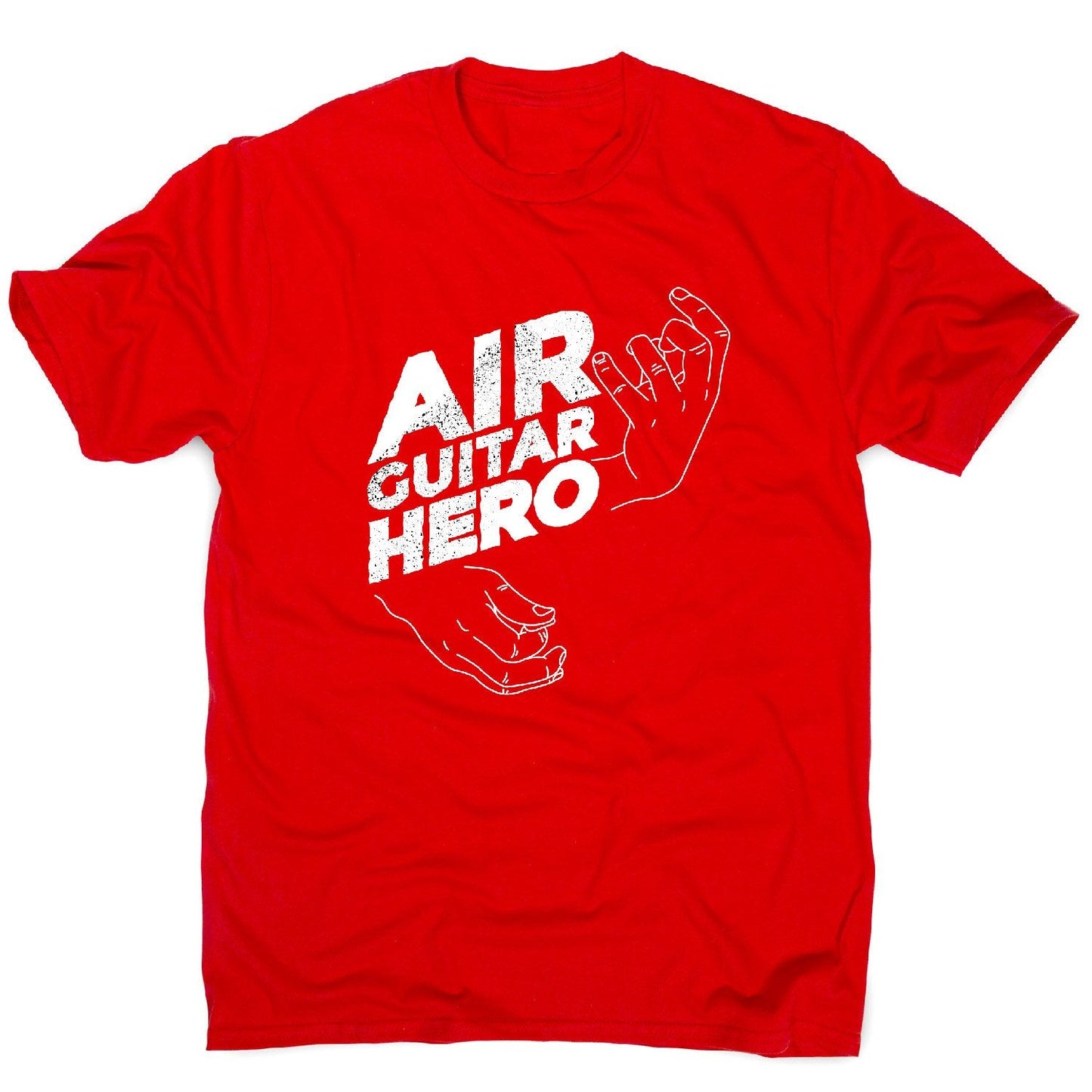 Funny air guitar hero - music men's t-shirt