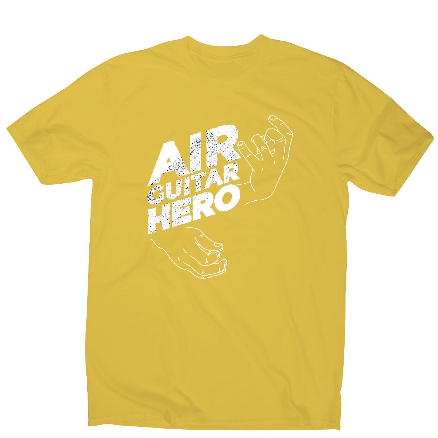 Funny air guitar hero - music men's t-shirt