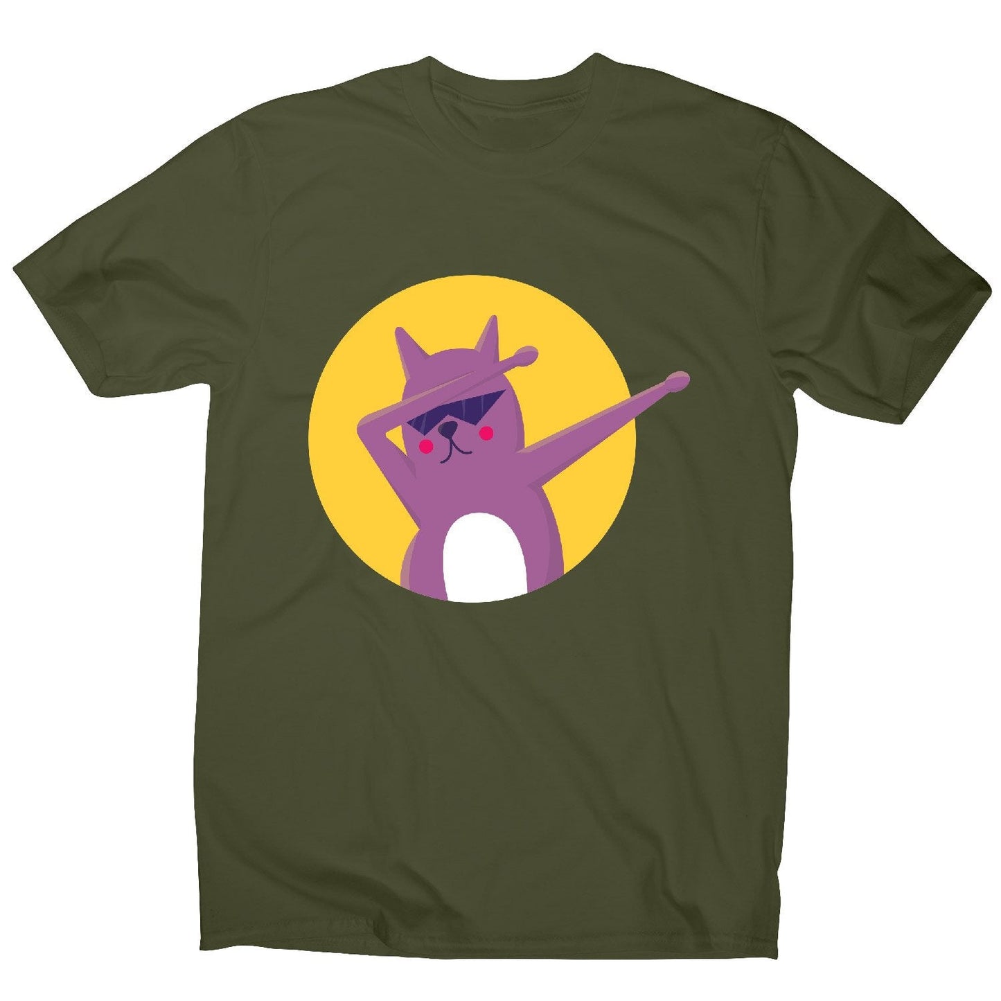 Funny cat dab - men's t-shirt
