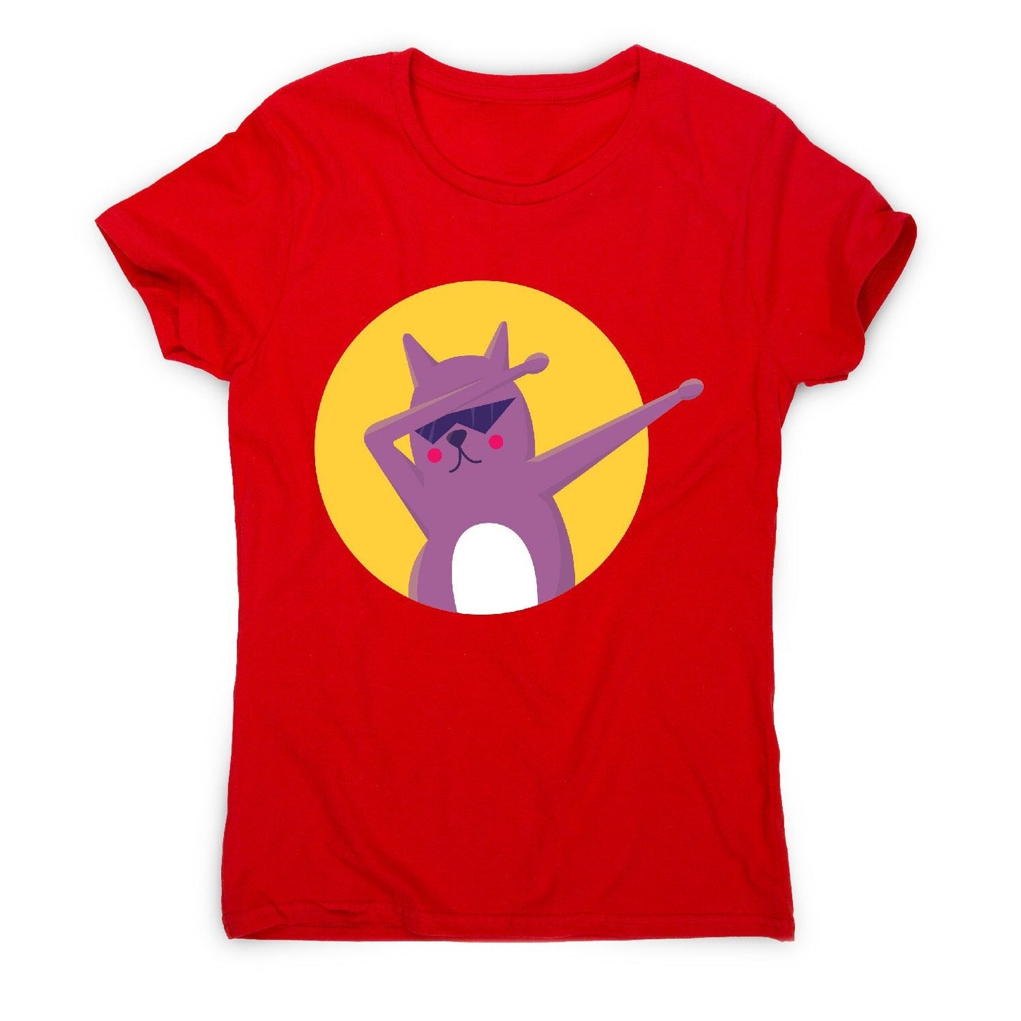 Funny cat dab - women's t-shirt