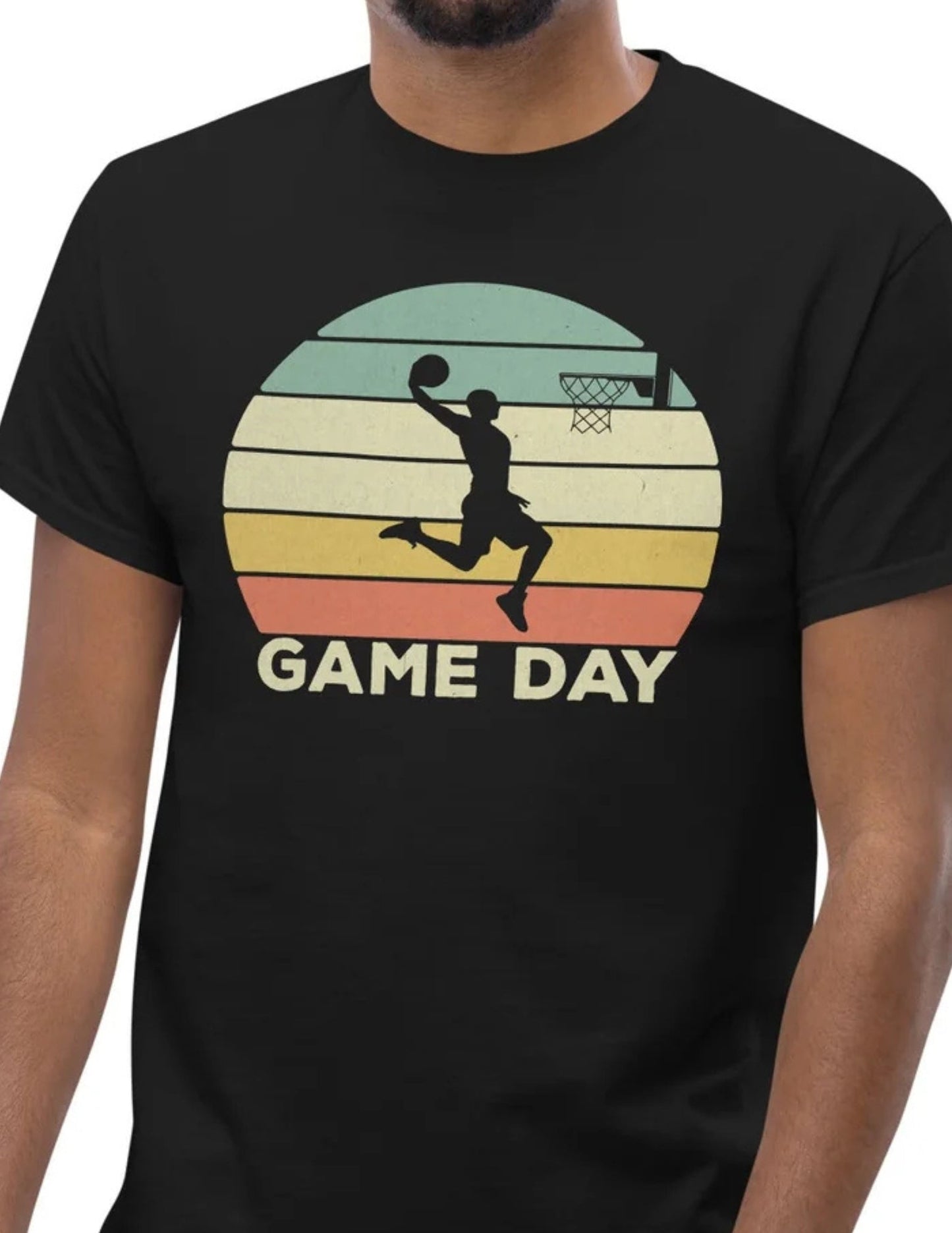 Game Day Basketball T-Shirt – Fan Graphic Cotton Tee