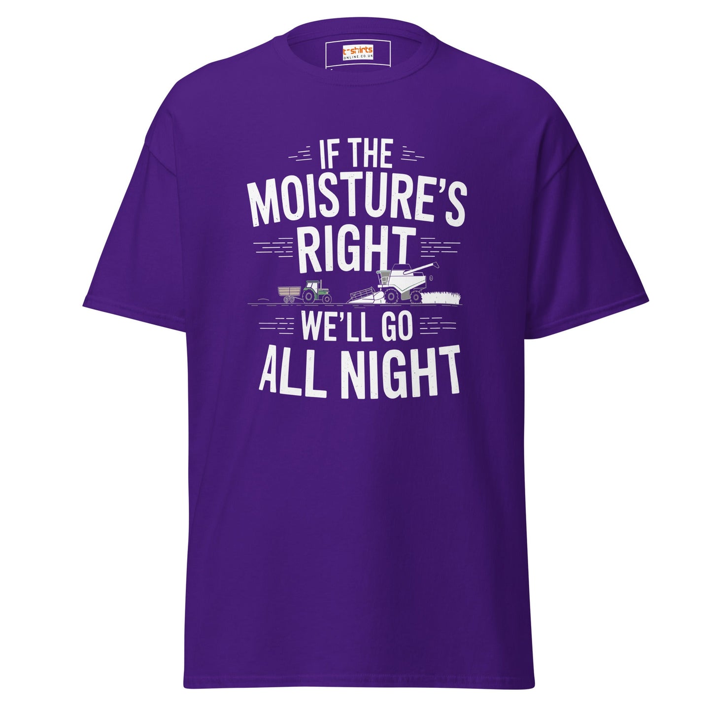 Go All Night Farmer T‑Shirt – Humorous Late‑Night Farm Life Graphic Tee