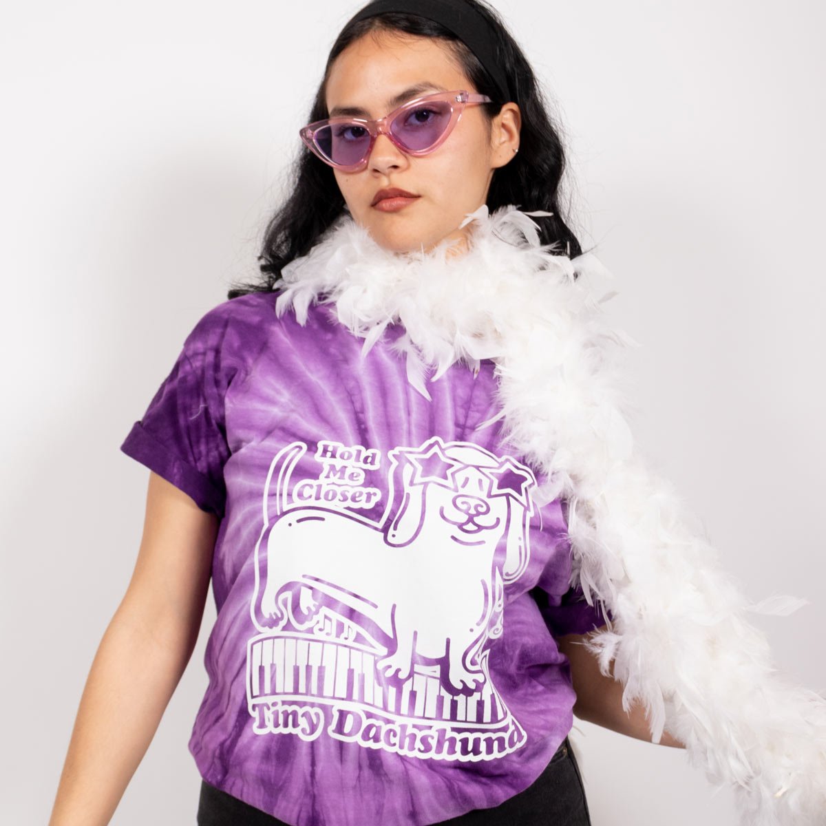 hold me closer tiny dachshund unisex tee | tie-dye