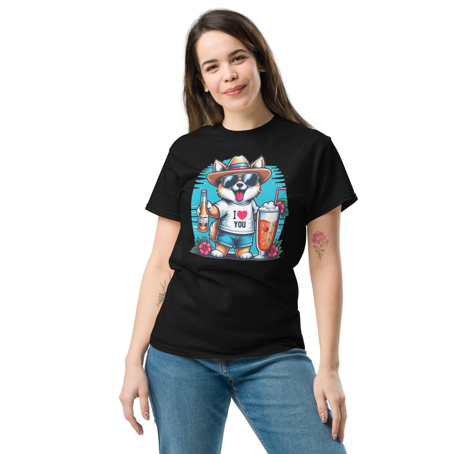 I Love Dogs T‑Shirt Cute Dog Lover Graphic Tee Unisex Cotton