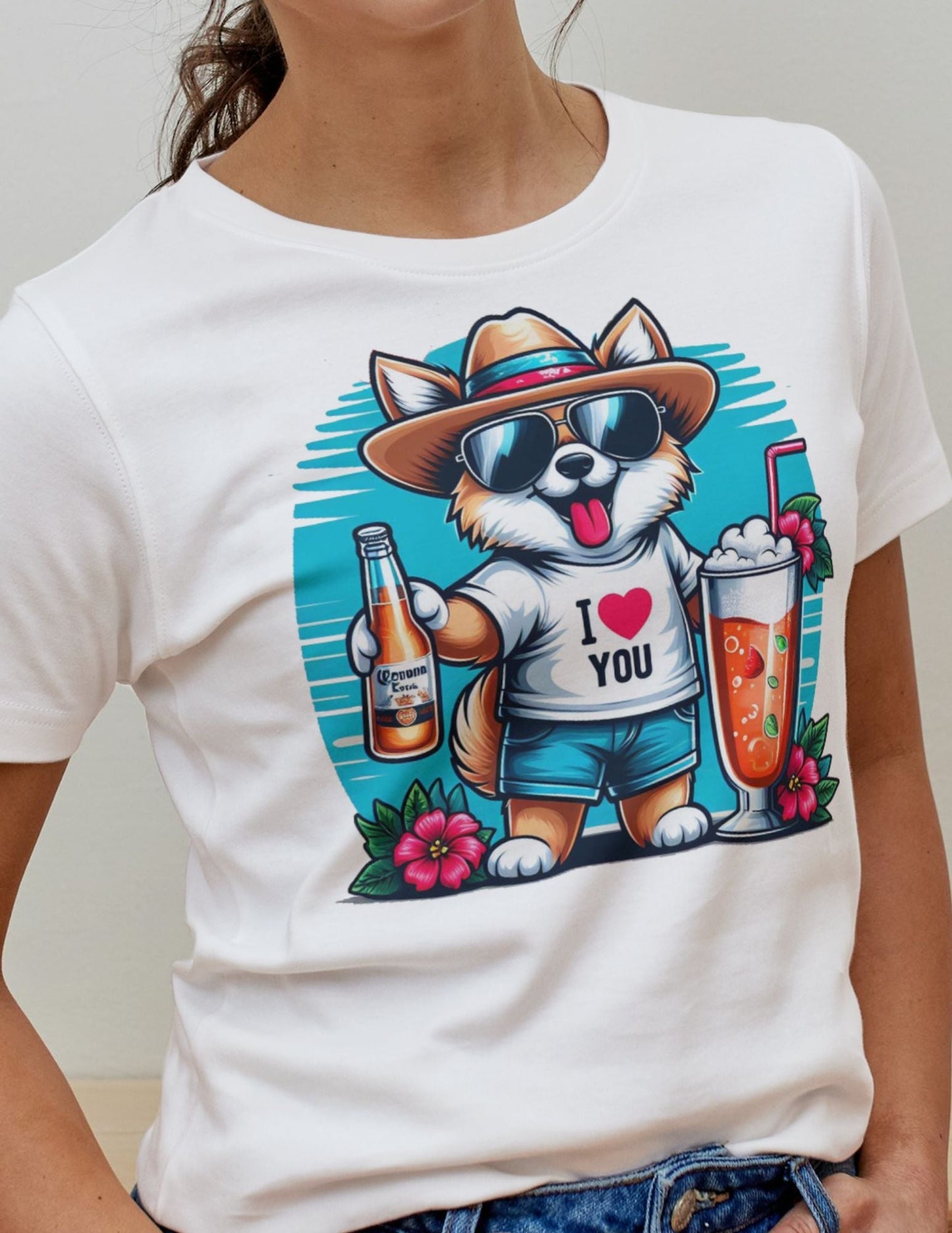 I Love Dogs T‑Shirt Cute Dog Lover Graphic Tee Unisex Cotton