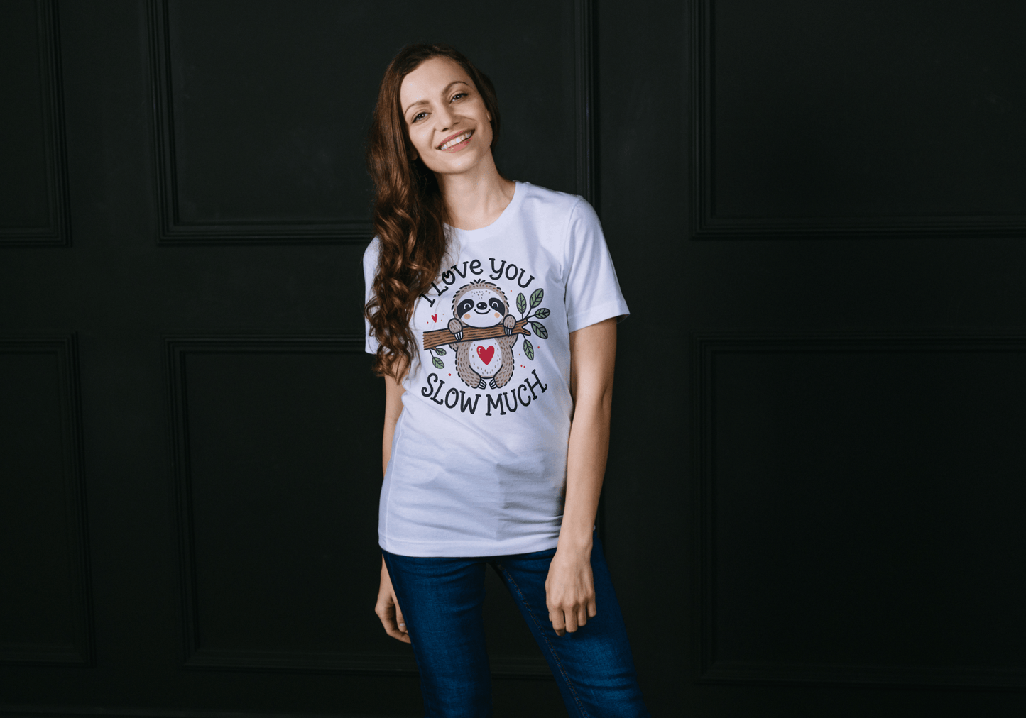 I Love You Sloth T‑Shirt – Cute Animal Lover Graphic Cotton Tee