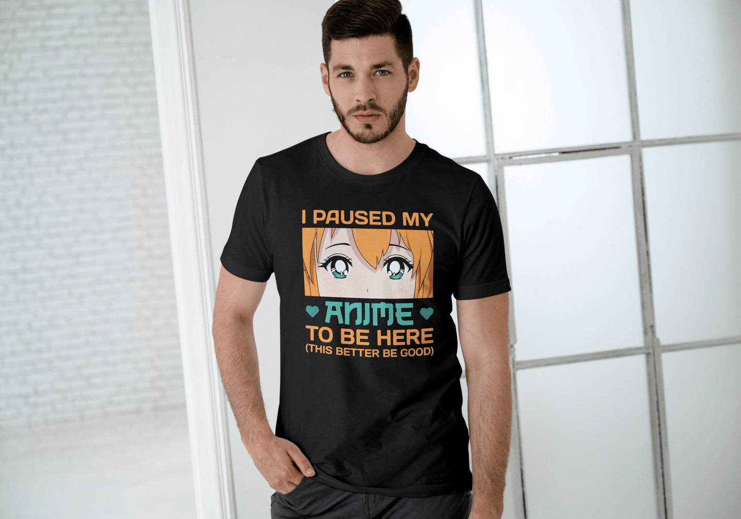 I Paused My Anime Graphic Tee Anime Binge Watch Unisex Cotton T‑Shirt